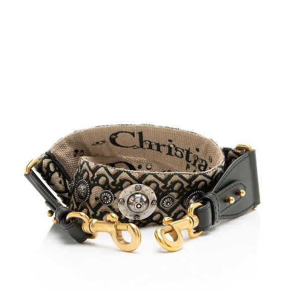Dior Oblique Studded Shoulder Strap - Picture 1 of 4
